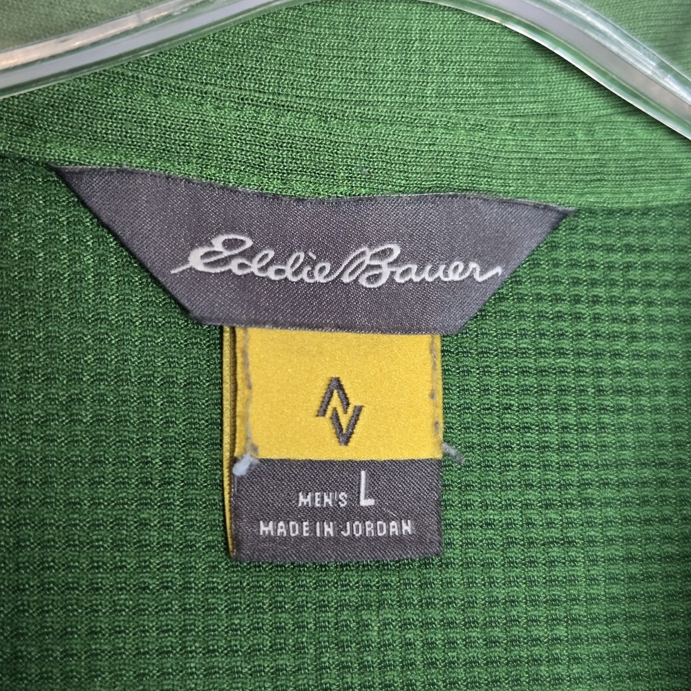 Eddie‎ Bauer Travex Polo Shirt Green & Gray Lot Of 2 Mens Size Large EUC - Picture 3 of 11